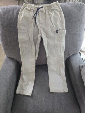 Nautica Men's Cargo Drawstring Pants - Beige
